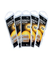 Duracell 312 Numara Kulaklık Işitme Cihazı Pili 5 Paket 30 Adet Pil