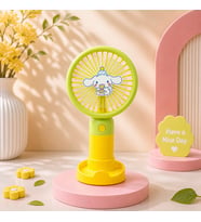 Büyük Boy Mini El Fanı USB Şarjlı Taşınabilir Güçlü Sessiz Masaüstü Fan Yazlık Serinletici