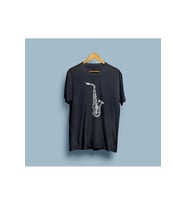 Oversize Saksafon Enstrüman Tasarım Unisex T-shirt
