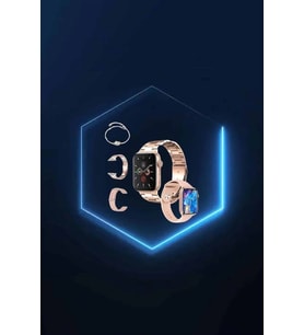 Yeni Nesil Pembe Dokunmatik Ekran Akıllı Saat Ve  Kulaklığı Kablosuz Bluetooth Kulaklık
