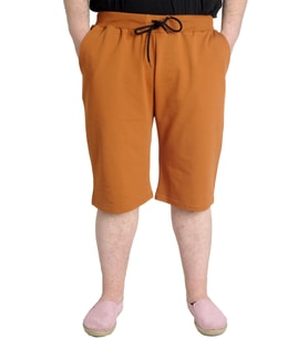 Mode XL Büyük Beden Erkek Kapri Straight Basic 20500 Tarçın