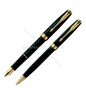 Parker Dolmakalem + Tükenmez Sonnet Lake Siyah GT
