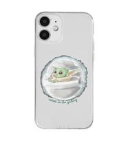 Iphone 12 Uyumlu Yoda Tasarımlı Şeffaf Telefon Kılıfı