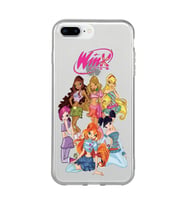 Iphone 7 Plus / 8 Plus Uyumlu Winx Club Desenli Şeffaf Telefon Kılıfı