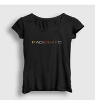 Presmono Kadın Siyah Radiohead T-Shirt 104421tt