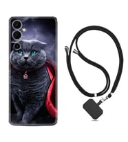 Tecno Pova 4 Kılıf Silikon Boyun Askılı İpli Desenli Silikon Super Cat 1666