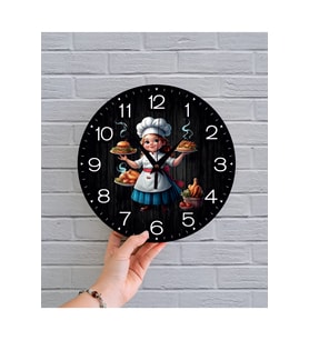 bilge Tasarım retro Duvar Saati 35 x 35 CM (Karışık)