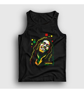 Presmono Unisex Siyah No Woman No Cry Bob Marley Atlet 265420tt