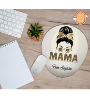 Kişiye Özel Kadın Temalı Mama(Anne) Yazılı Mouse Pad Bilek Destekli