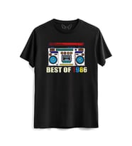 Vintage 1986 Best Of tape Siyah Tshirt