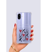 Samsung Galaxy A07 Kartlıklı XoXO Desenli Kılıf