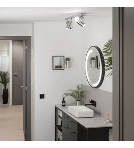RIOLİGHT MODERN1 KROM1 MAFSALLI HAREKETLİ BAŞLIK 4XGU10 DUYLU LED SPOT AVİZE(AMPÜL DAHİL)