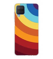 Samsung Galaxy M12 Kapak Renk Cümbüşü Tasarımlı Şeffaf Silikon Kılıf