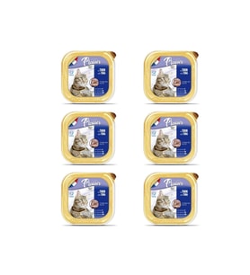 Plaisir Ton Balıklı Pate Kısırlaştırılmış ve Yetişkin Kedi Yaş Maması 100 Gr x 6 Adet