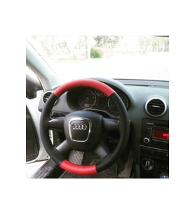 Uyumlu Audi A3 Çift Renk Deri Direksiyon Kılıfı