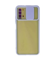 Xiaomi Redmi 9t Kılıf Palm Buzlu Kamera Sürgülü Silikon - Lila