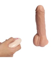 River World Titreşimi Olan 19 cm'lik Teknolojik ve Uzaktan Kumandalı Vibratör Realistik Pe nis