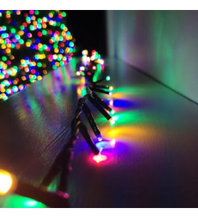 DEKOR YILBAŞI NOEL IŞIKLARI 50 METRE RENKLİ LED IŞIK 220V FİŞLİ SİYAH KABLO IŞIK PROFESYONEL KALİTE