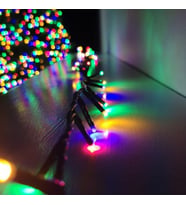 DEKOR YILBAŞI NOEL IŞIKLARI 50 METRE RENKLİ LED IŞIK 220V FİŞLİ SİYAH KABLO IŞIK PROFESYONEL KALİTE