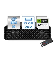 Hp Ws A2KJ1ES Z2M G1I Mını Intel Ultra 9 285 32GB Ddr5 2tb SSD 16GB/RTXA2000 Windows 11 Pro Yapay Zeka Destekli Mini Iş Istasyonu A2KJ1ESP01 + Zettausbbellek