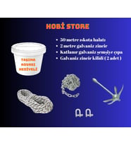 Hobi Store Şemsiye Çıpa Seti ( 1.4 KG ) (Beyaz)