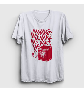 Presmono Unisex Beyaz Washing Machine Heart Mitski T-Shirt 545713tt (Beyaz)