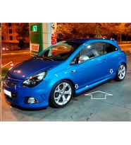 Opel Corsa D Tek Kapı Yan Marşpiyel Seti Plastik 2 Adet Mat Siyah 2006 - 2014 karlık+ek+bodykit