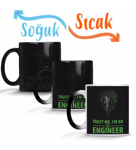 Engineer Trust Me Sihirli Kupa Bardak Porselen