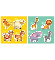BlueFocus Baby Puzzle Vahşi ve Çiftlik Hayvanları Puzzle Seti