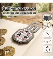 Etamina Anime Hediye Hobi Seti: Kaonashi Yüzsüz Kanaviçe ve Etamin Kitap Ayracı Kiti