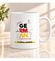 Almanca Öğretmenine İsme Özel Kupa Bardak