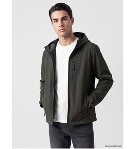 LCWAIKIKI Classic Haki Regular Fit Kapüşonlu Erkek Ceket