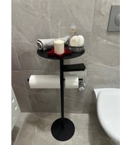 Lisa Plus Banyo Organizeri, Tuvalet Kağıtlık, Kağıt Havluluk (Siyah)