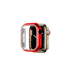 Apple Watch 7 45mm Uyumlu Zore Watch Gard 05 Sert PC Koruyucu (Kırmızı)