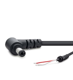 Laptop Adaptör Dc Jack Kablosu 5.5x2.5 Mm L Tip 1.2 M 90W Siyah HDX5537