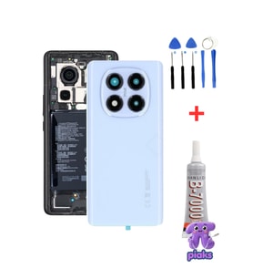 Redmi Note 14 Pro 4G Arka Kapak Pil Batarya Kapağı Kamera Lensli 24116RACCG Uyumlu + Tamir Kiti