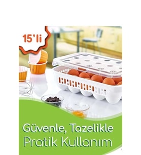 15 Bölmeli Yumurta Kabı Royaleks-AK680