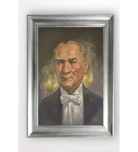 Gümüş Çerçeveli Atatürk Tablo a127