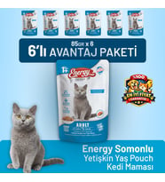 Somonlu Yetişkin Yaş Kedi Maması 85 g - 6 Adet
