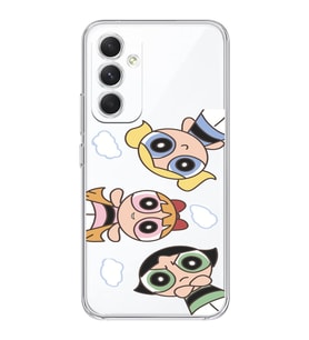 Samsung Galaxy A16 Uyumlu Powerpuff KIzlar Tasarımlı Şeffaf Telefon Kılıfı