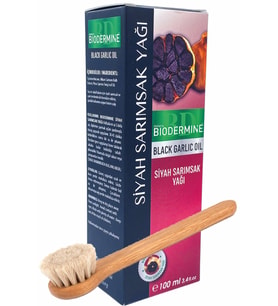 Pazariz  Doğal At Kılı Fırça+ Siyah Sarımsak Yağı 100 ML