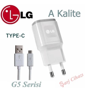 LG G5 Şarj Cihazı Başlık + Data Kablosu Set