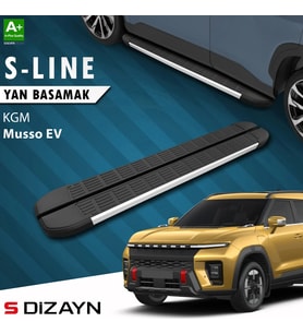S-Dizayn KGM Musso EV S-Line Aluminyum Yan Basamak 213 Cm 2025 Üzeri A+ Kalite