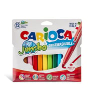 Carioca Jumbo Süper Yıkanabilir Kalın Keçeli Boya 12 Renk 