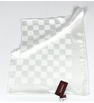 Kroren Krep Jakarlı Dama Desen Şal - 70 x 190 - 7379
