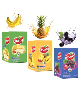 Altunsa Muz Ananas Dut Aromalı Toz İçecek Seti