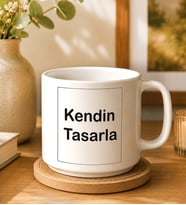 Kişiye Özel Fincanı Hediyesi Kendin Tasarla Kişiye Özel Fotoğraf ve Yazı Baskılı Kupa Porselen Kupa Nescafe Fincanı