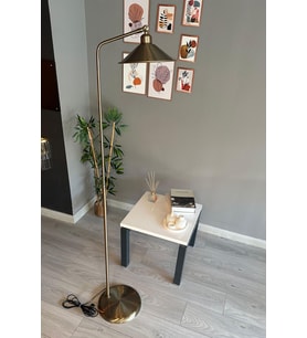 Eskitme Lambader Hareketli Başlık Modern Dekoratif Metal Salon Oturma Odası Çalışma Odası Lambası