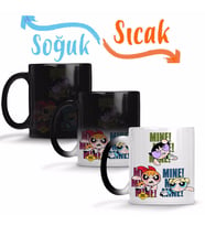 Powerpuff Girls 011 Sihirli Kupa Bardak Porselen