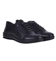 Berenni M197 Siyah %100 Deri Erkek Sneakers Spor Ayakkabı